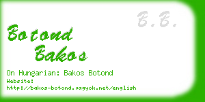 botond bakos business card